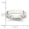 Lex & Lu Sterling Silver 4mm Comfort Fit Flat Band- 3 - Lex & Lu