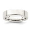 Lex & Lu Sterling Silver 5mm Comfort Fit Flat Band - Lex & Lu