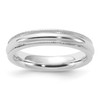 Lex & Lu Sterling Silver 4mm Milgrain Comfort Fit Band Ring - Lex & Lu