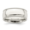 Lex & Lu Sterling Silver 8mm Comfort Fit Milgrain Band Ring - Lex & Lu