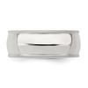 Lex & Lu Sterling Silver 8mm Comfort Fit Milgrain Band Ring- 4 - Lex & Lu