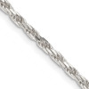 Lex & Lu Sterling Silver 2.5mm D/C Rope Chain Necklace or Bracelet - Lex & Lu