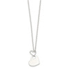 Lex & Lu Sterling Silver Heart Holding Heart Necklace 16'' - 2 - Lex & Lu