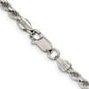 Lex & Lu Sterling Silver 3mm D/C Rope Chain Necklace or Bracelet- 3 - Lex & Lu