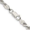 Lex & Lu Sterling Silver 4.25mm D/C Rope Chain Necklace or Bracelet- 3 - Lex & Lu