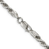 Lex & Lu Sterling Silver 4.75mm D/C Rope Chain Necklace or Bracelet- 3 - Lex & Lu