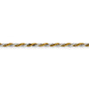 Lex & Lu Sterling Silver & Vermeil 2mm D/C Rope Chain Necklace or Bracelet- 2 - Lex & Lu