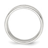 Lex & Lu Sterling Silver 5mm Design Edge Band Ring- 2 - Lex & Lu