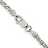 Lex & Lu Sterling Silver 2.75mm D/C Spiga Chain Necklace- 3 - Lex & Lu