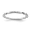 Lex & Lu Sterling Silver Diamond Band LAL43038 - Lex & Lu