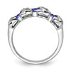 Lex & Lu Sterling Silver Tanzanite & Diamond Ring LAL43175- 2 - Lex & Lu