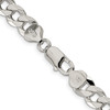 Lex & Lu Sterling Silver 8mm Beveled Curb Chain Necklace or Bracelet- 3 - Lex & Lu