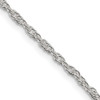 Lex & Lu Sterling Silver 2mm Loose Rope Chain Necklace - Lex & Lu