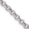 Lex & Lu Sterling Silver 4.25mm Rolo Chain Necklace or Bracelet - Lex & Lu