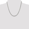 Lex & Lu Sterling Silver 3mm Antiqued Fancy Chain Necklace- 5 - Lex & Lu