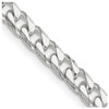 Lex & Lu Sterling Silver Polished 4mm Curb Chain Necklace or Bracelet - Lex & Lu