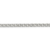 Lex & Lu Sterling Silver 4.25mm Double 6 Side D/C Flat Link Chain Necklace or Bracelet- 2 - Lex & Lu