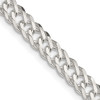 Lex & Lu Sterling Silver 5.25mm Double 6 Side D/C Flat Link Chain Necklace or Bracelet - Lex & Lu