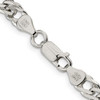Lex & Lu Sterling Silver 6.25mm Double 6 Side D/C Flat Link Chain Necklace or Bracelet- 3 - Lex & Lu