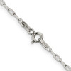 Lex & Lu Sterling Silver 2mm Elongated Open Link Chain Necklace- 3 - Lex & Lu