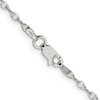 Lex & Lu Sterling Silver 2.25mm Fancy Wave Link Chain Necklace- 3 - Lex & Lu