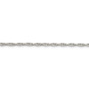 Lex & Lu Sterling Silver 2.5mm Loose Rope Chain Necklace- 2 - Lex & Lu