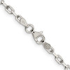 Lex & Lu Sterling Silver 2.75mm Fancy Link Chain Necklace or Bracelet- 4 - Lex & Lu