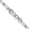 Lex & Lu Sterling Silver 4.25mm Fancy Link Chain Necklace or Bracelet- 3 - Lex & Lu