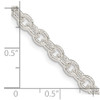 Lex & Lu Sterling Silver 4.75mm Fancy Rolo Chain Necklace or Bracelet- 4 - Lex & Lu