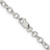 Lex & Lu Sterling Silver 3.75mm Oval cable Chain Necklace- 3 - Lex & Lu