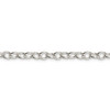 Lex & Lu Sterling Silver 5.75mm Oval cable Chain Necklace- 2 - Lex & Lu