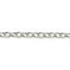 Lex & Lu Sterling Silver 6.8mm Oval cable Chain Necklace- 2 - Lex & Lu