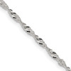 Lex & Lu Sterling Silver 2mm Singapore Chain Necklace - Lex & Lu