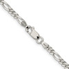 Lex & Lu Sterling Silver 4mm Figaro Chain Necklace or Bracelet- 3 - Lex & Lu