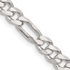 Lex & Lu Sterling Silver 5.25mm Figaro Chain Necklace or Bracelet - Lex & Lu