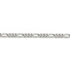 Lex & Lu Sterling Silver 5.25mm Figaro Chain Necklace or Bracelet- 2 - Lex & Lu