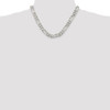 Lex & Lu Sterling Silver 9mm Figaro Chain Necklace or Bracelet- 5 - Lex & Lu