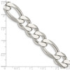 Lex & Lu Sterling Silver 12.75mm Figaro Chain Necklace or Bracelet- 4 - Lex & Lu