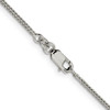 Lex & Lu Sterling Silver 1.45mm D/C Round Franco Chain Necklace or Bracelet- 3 - Lex & Lu