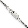 Lex & Lu Sterling Silver 2mm D/C Round Franco Chain Necklace or Bracelet LAL43333- 3 - Lex & Lu