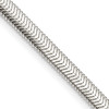 Lex & Lu Sterling Silver 5mm Flat Oval Snake Chain Necklace or Bracelet - Lex & Lu