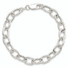 Lex & Lu Sterling Silver Open Link 80mm Necklace or Bracelet- 4 - Lex & Lu