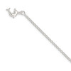 Lex & Lu Sterling Silver Hollow Polished 3-D Dolphin Anklet - Lex & Lu