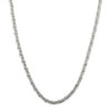 Lex & Lu Sterling Silver Fancy Byzantine Necklace - Lex & Lu