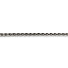 Lex & Lu Sterling Silver Solid 3.25mm Antiqued Square Spiga Chain Necklace- 2 - Lex & Lu