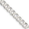 Lex & Lu Sterling Silver 5.75mm Close Link Flat Curb Chain Necklace or Bracelet - Lex & Lu