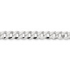 Lex & Lu Sterling Silver 8mm Close Link Flat Curb Chain Necklace or Bracelet LAL43544- 2 - Lex & Lu