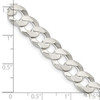 Lex & Lu Sterling Silver 8mm Close Link Flat Curb Chain Necklace or Bracelet LAL43544- 4 - Lex & Lu