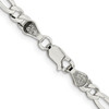 Lex & Lu Sterling Silver 4mm Polished Flat Figaro Chain Necklace or Bracelet- 3 - Lex & Lu