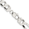 Lex & Lu Sterling Silver 9mm Polished Flat Figaro Chain Necklace or Bracelet- 3 - Lex & Lu